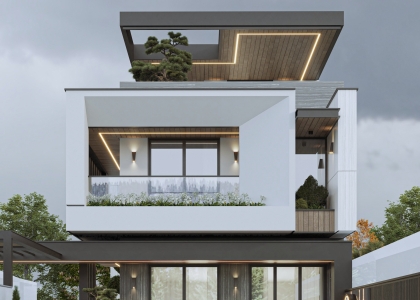 TVL CONSTRUCTION | HOÀN THÀNH THIẾT KẾ KIẾN TRÚC BIỆT THỰ HIỆN ĐẠI