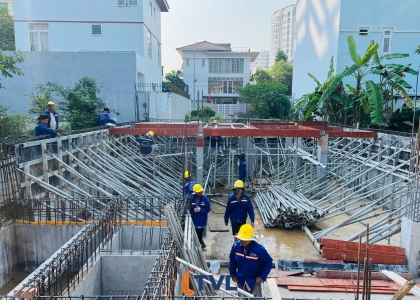 CẬP NHẬT TIẾN ĐỘ DỰ ÁN BIỆT THỰ HIỆN ĐẠI 1 HẦM + 4 TẦNG - THỦ ĐỨC 
