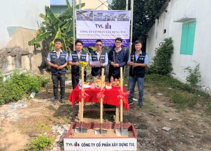 TVL CONSTRUCTION | KHỞI CÔNG DỰ ÁN NHÀ Ở TƯ NHÂN 4 TẦNG