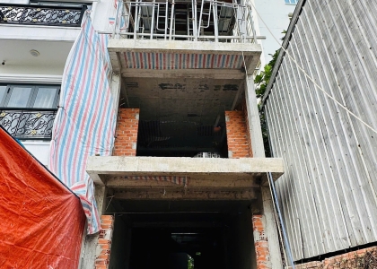 CẤT NÓC DỰ ÁN NHÀ PHỐ TƯ NHÂN 4 TẦNG - QUẬN 12, TP HCM