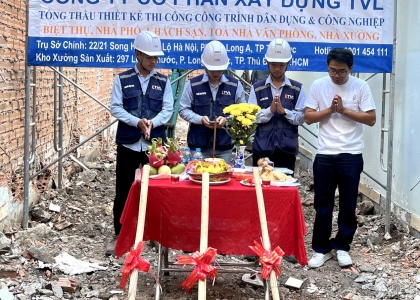KHỞI CÔNG DỰ ÁN NHÀ PHỐ 4 TẦNG - TÂN PHÚ