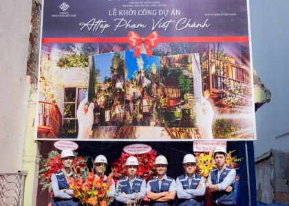 KHỞI CÔNG DỰ ÁN CĂN HỘ DỊCH VỤ 1 HẦM + 6 TẦNG + LỬNG - BÌNH THẠNH
