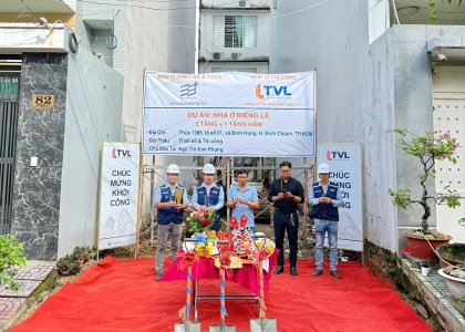 KHỞI CÔNG DỰ ÁN NHÀ PHỐ 1 HẦM + 5 TẦNG - BÌNH CHÁNH
