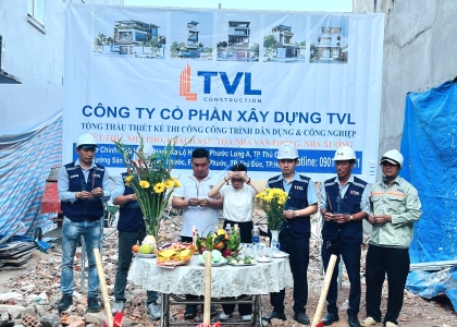  KHỞI CÔNG DỰ ÁN NHÀ PHỐ 5 TẦNG - TIỀN GIANG