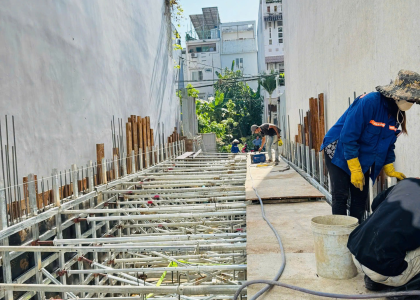 CẬP NHẬT TIẾN ĐỘ DỰ ÁN NHÀ PHỐ 1 HẦM + 5 TẦNG - BÌNH CHÁNH 