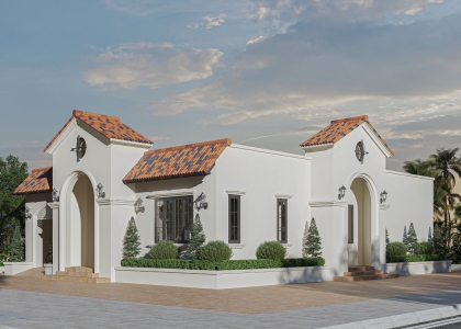 TVL CONSTRUCTION | HOÀN THÀNH THIẾT KẾ DỰ ÁN BIỆT THỰ PHONG CÁCH ĐỊA TRUNG HẢI