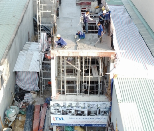 CẬP NHẬT TIẾN ĐỘ DỰ ÁN CĂN HỘ CHO THUÊ 7 TẦNG - QUẬN 9