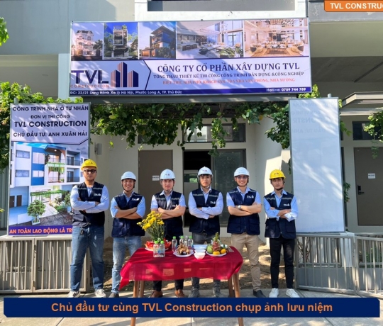 TVL CONSTRUCTION TỔ CHỨC LỄ KHỞI CÔNG DỰ ÁN NHÀ Ở 4 TẦNG CỦA CHỊ THUỶ - KHU CĂN HỘ STANDARD AN GIA, BÌNH DƯƠNG