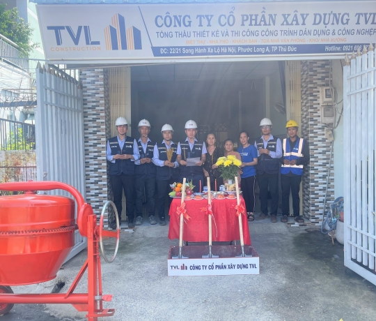 TVL CONSTRUCTION | KHỞI CÔNG DỰ ÁN NHÀ Ở TƯ NHÂN 2 TẦNG