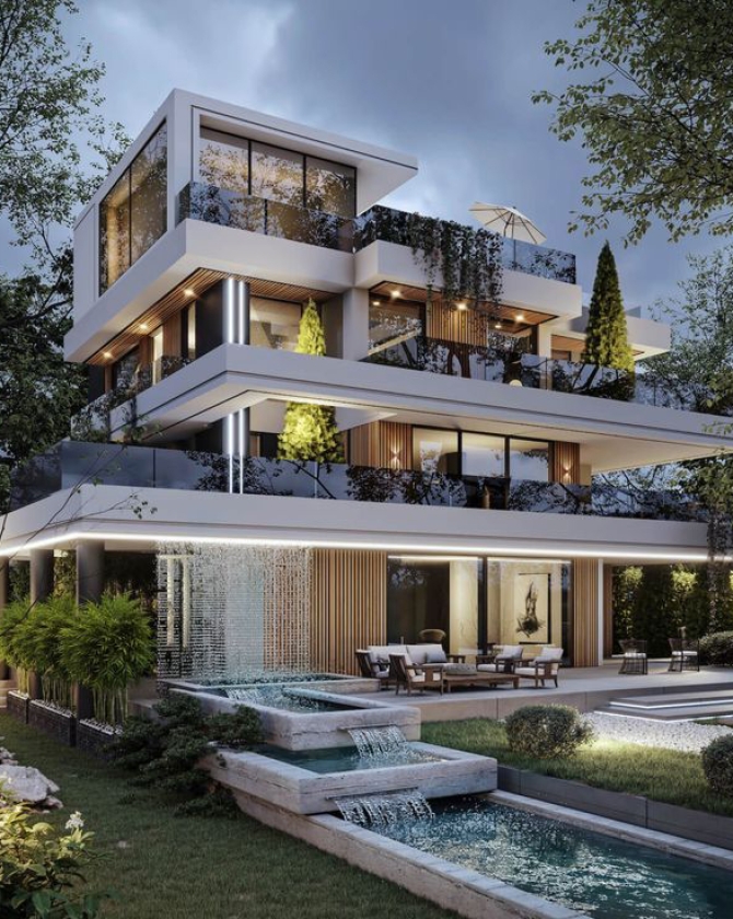 BIỆT THƯ 5 TẦNG HIỆN ĐẠI 