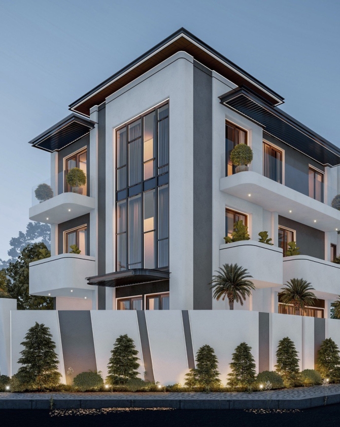 BIỆT THỰ 3 TẦNG  HIỆN ĐẠI 