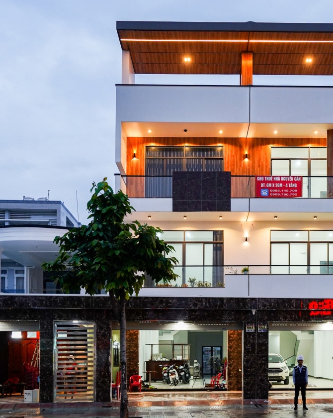 NHÀ SONG LẬP HIỆN ĐẠI 4 TẦNG - HÓC MÔN